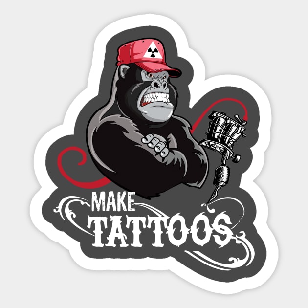 make tatoo Sticker by PJcriativo